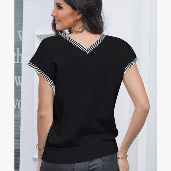 Dokotoo Women’s V-Neck Sleeveless Sweater Vest Medium - Picture 16 of 16